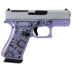Glock G43X MOS Miss Daisy Subcompact 9mm 3.41" 10rds, Purple