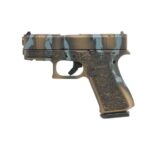 Glock 43X 9mm 3.4" 10rd Pistol, Urban Blue Tiger