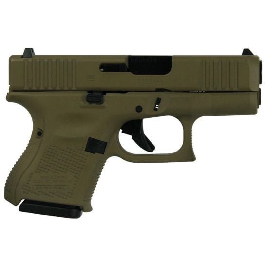 GLPA275S201FDE_1 Glock 27 G27 Gen5 Custom FDE Subcompact .40 S&W 3.43 9rds, Flat Dark Earth - Image 1