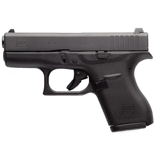 GLPR42509_2 Glock G42 Subcompact .380 ACP 3.25" 6rds, Black