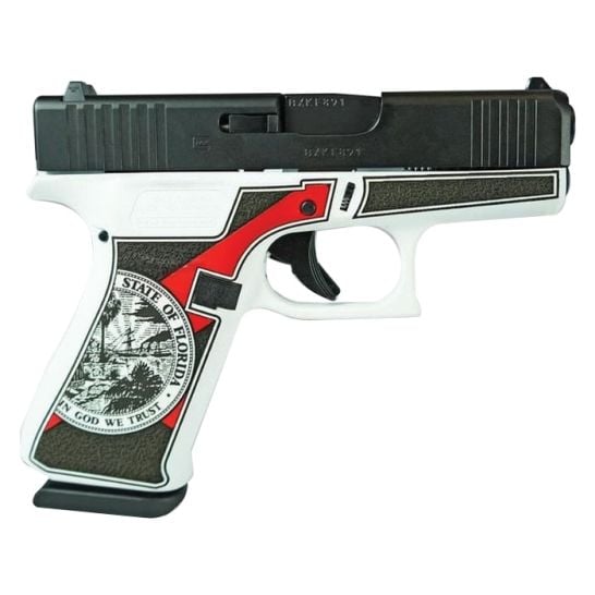 GLPX4350201FLFL_1 Glock G43X Gen4 Custom Florida White Subcompact 9mm 3.41" 10rds, Florida White