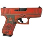 Glock G43X Custom Texas Orange Subcompact 9mm 3.41" 10rds, Orange