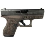 Glock G42 Custom Elephant Engraved Vortex Bronze Subcompact .380 ACP 3.25" 6rds, Bronze