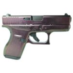 Glock G42 Custom Shimmering Razorback Subcompact .380 ACP 3.25" 6rds, Rainbow
