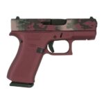 Glock G43X Dark Pink/Camo Subcompact 9mm 3.41" 10rds, Dark Pink