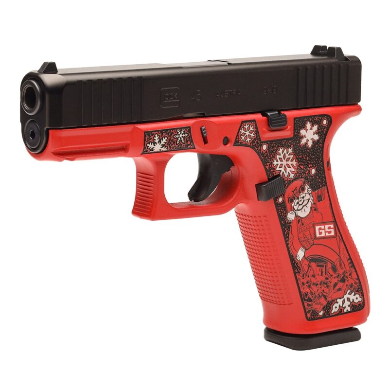 GS Custom Glock 45 w/ Custom Tactical Santa Stippling & Cerakote