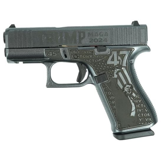 Glock 43 G43X 3.4 9mm 10rd Pistol, Trump 47th Dark MAGA - Image 2