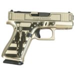 Glock G43X 3.41" 9mm 10rd Pistol - Trump Fight/Never Surrender, Silver